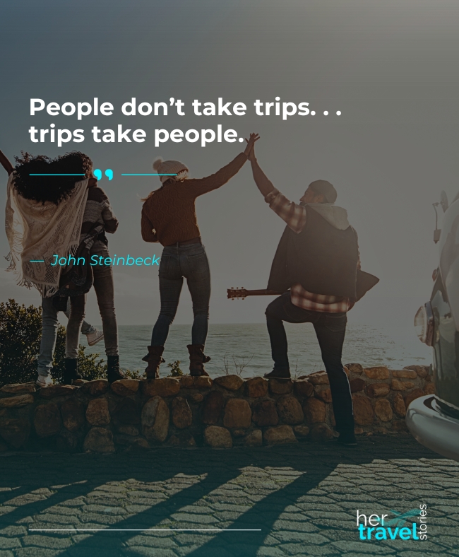 Short travel quotes for backpackers on Instagram